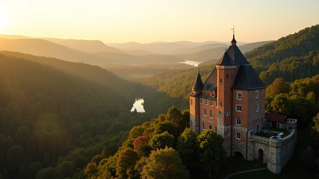 Turaida Castle viewpoint with valley vista